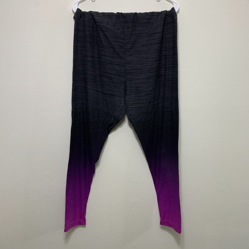 LuLaRoe Leggings- Black/Purple Ombre